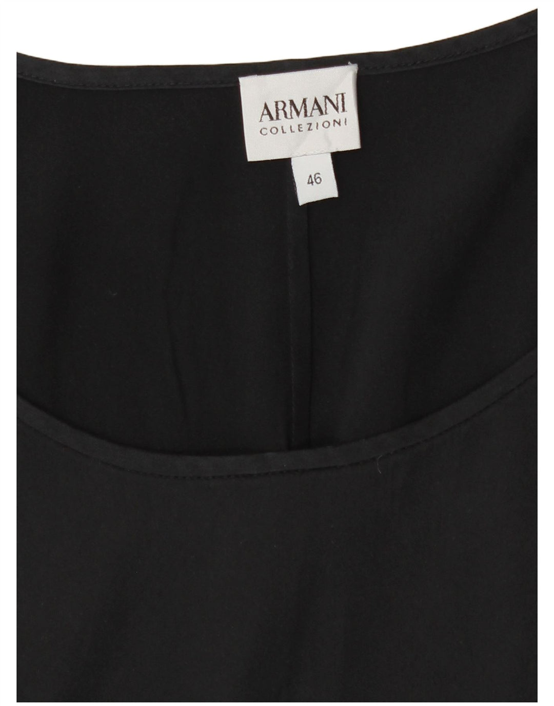 Женская блузка без рукавов Armani Collezioni Top IT 46, большая черная