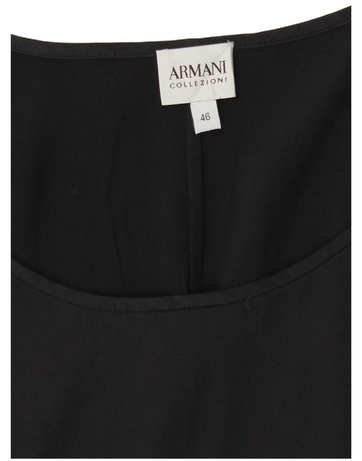 Женская блузка без рукавов Armani Collezioni Top IT 46, большая черная