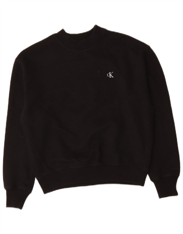 Женский джемпер оверсайз CALVIN KLEIN JEANS UK 10, маленький черный