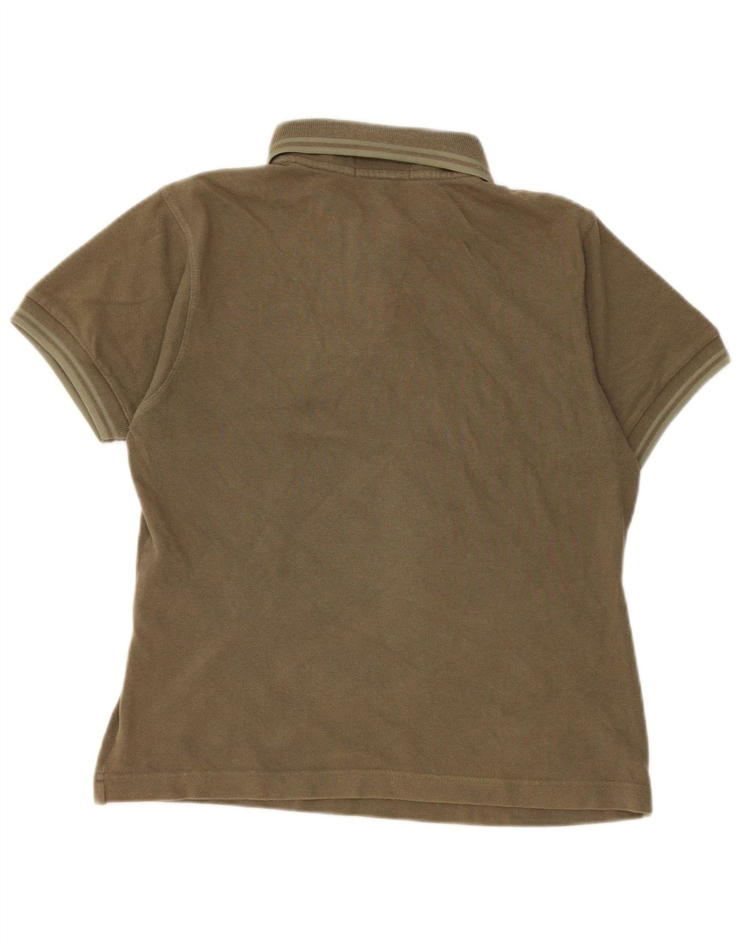 Женская рубашка-поло Fred Perry UK 12, средний цвет хаки, хлопок