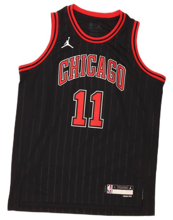 Футболка с графическим рисунком Jordan Boys Chicago Bulls, 14–15 лет, большая, черная