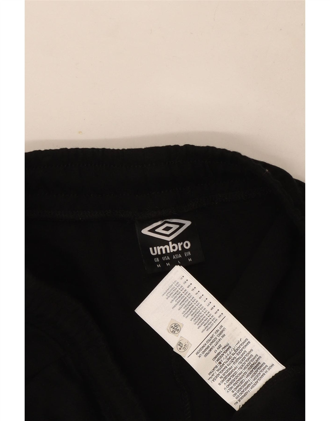 Мужские спортивные шорты Umbro из хлопка среднего размера, черные