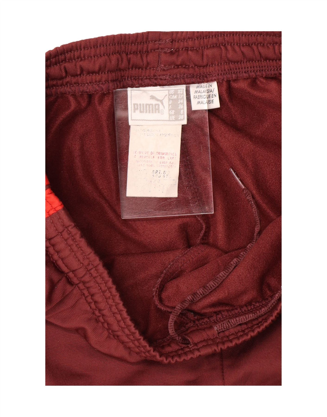 PUMA Womens Tracksuit Trousers UK 8 Small Brown Colourblock Polyester