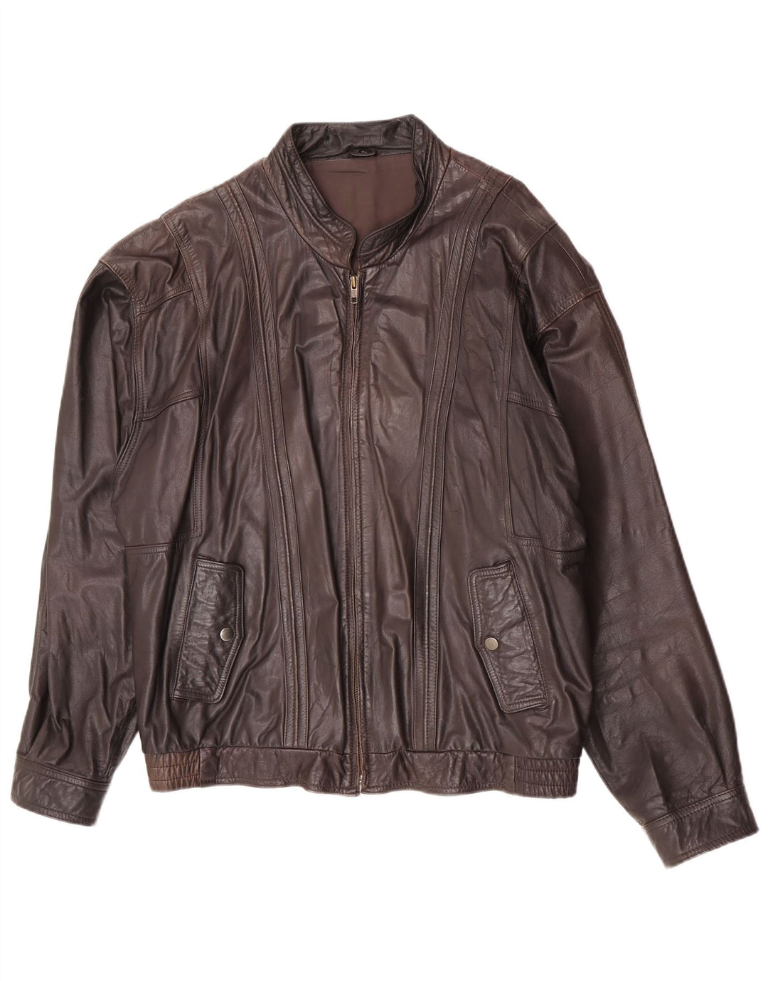 Мужская кожаная куртка Trapper IT 54 2XL Коричневая кожа