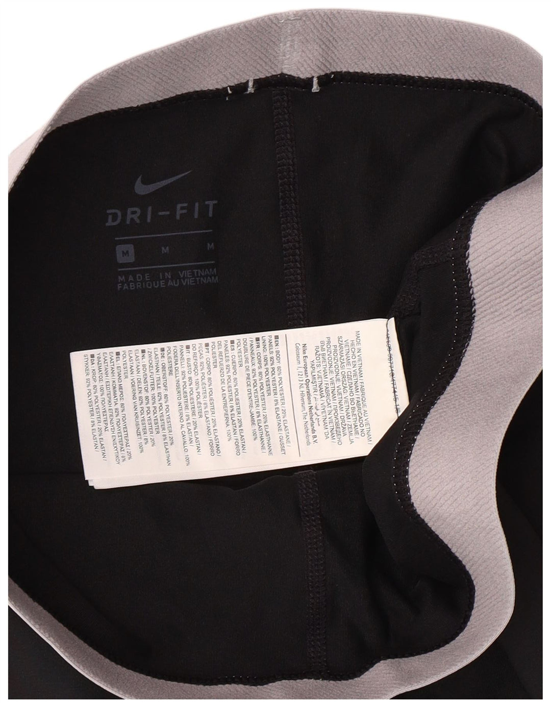 Женские леггинсы Nike Dri Fit UK 14, средний черный полиэстер, спортивные