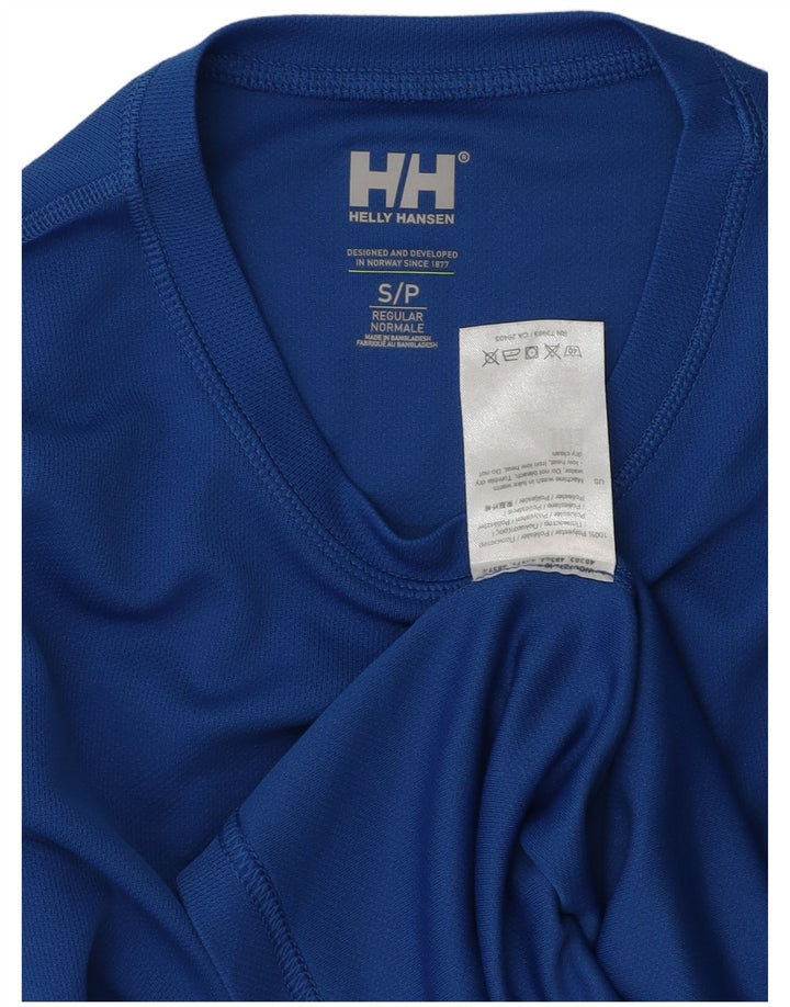 Helly Hansen Мужской топ с длинным рукавом, маленький синий полиэстер