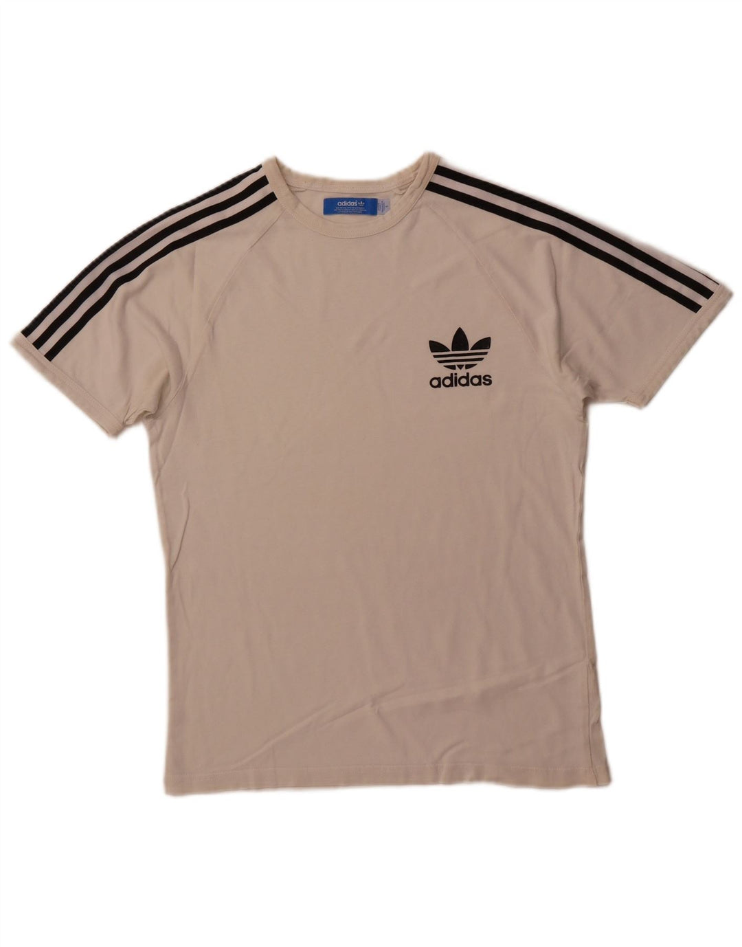 Мужская футболка ADIDAS, маленькая, белая
