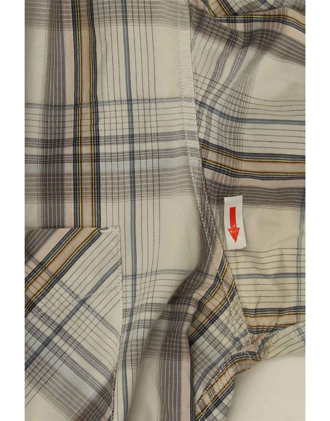 Мужская рубашка Marlboro Classics в клетку белого цвета среднего размера