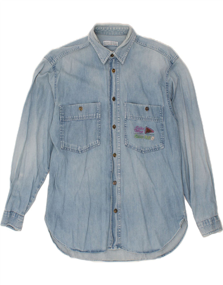 CASUCCI Mens Denim Shirt Medium Blue Cotton Vintage Casucci and Second-Hand Casucci from Messina Hembry 