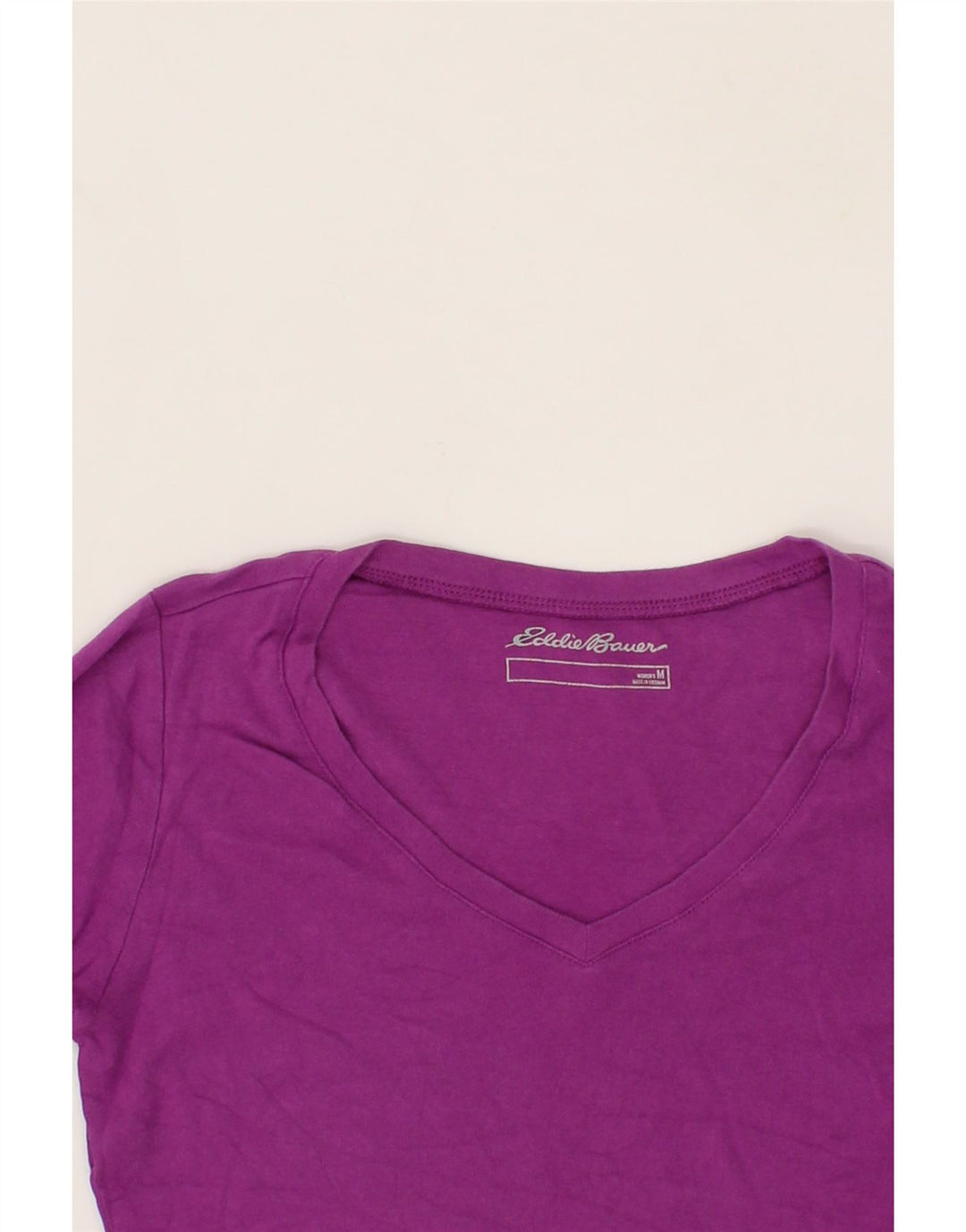 EDDIE BAUER Womens Top Long Sleeve UK 12 Medium Purple Cotton Vintage Eddie Bauer and Second-Hand Eddie Bauer from Messina Hembry 