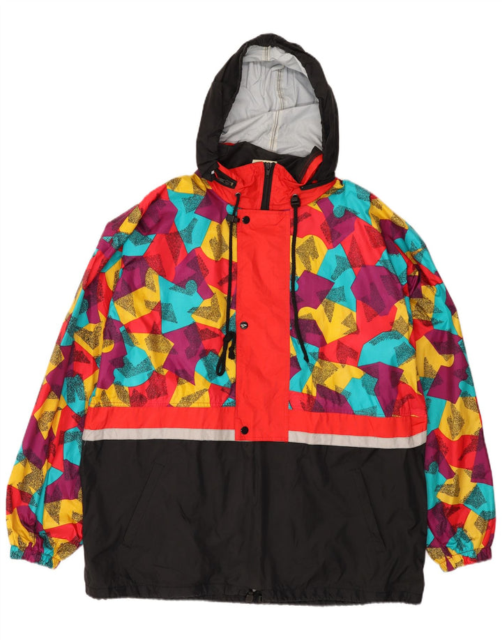 MARCEL CLAIR Мужская дождевик свободного покроя с капюшоном UK 38 Средний Черный