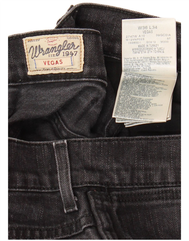 Мужские джинсы скинни WRANGLER Vegas W36 L34, черный хлопок