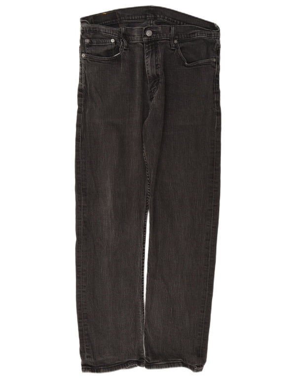 Мужские прямые джинсы Levi's 514 W36 L32 серые, хлопок