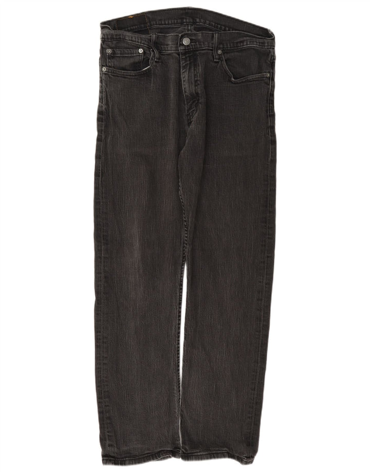 Мужские прямые джинсы Levi's 514 W36 L32 серые, хлопок