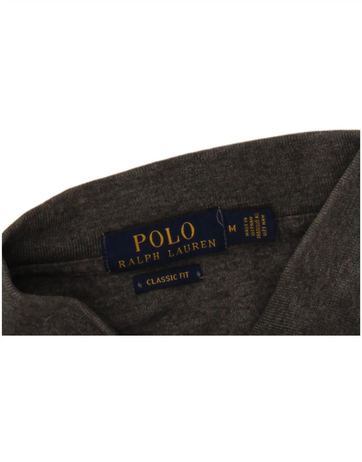 Рубашка поло мужская классического кроя POLO RALPH LAUREN среднего серого цвета