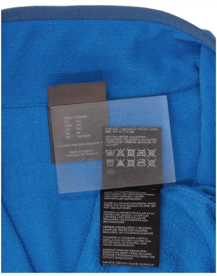 Мужской флисовый джемпер Jack Wolfskin с воротником на молнии 2XL, синий полиэстер