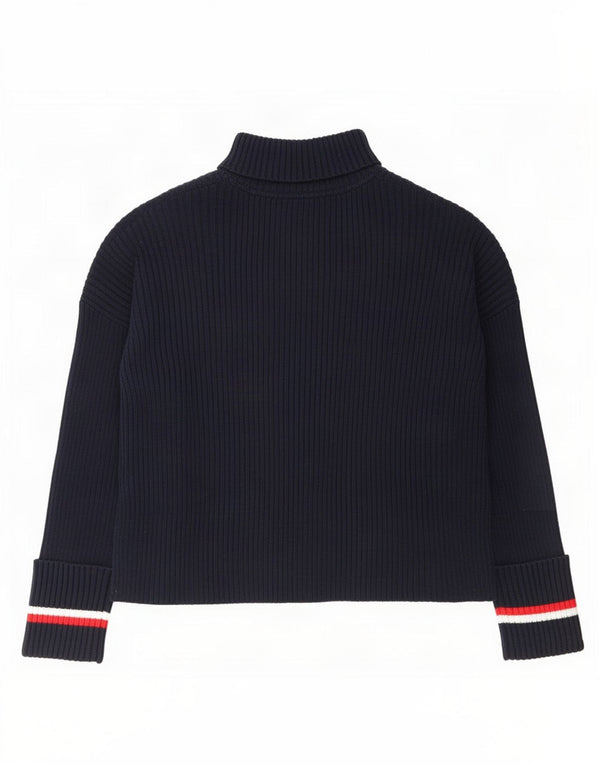 Женский джемпер с высоким воротником Tommy Hilfiger UK 10, маленький темно-синий