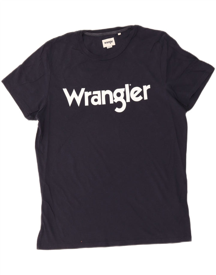 Мужская футболка Wrangler с графическим рисунком, средний темно-синий хлопок