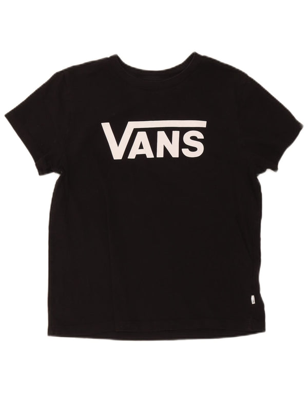 Женская футболка с рисунком Vans Top UK 16, большой черный хлопок