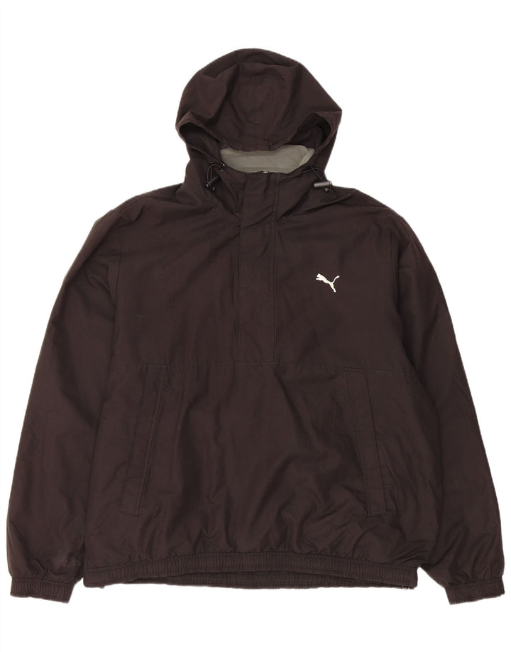 Мужская пуловер-ветровка с капюшоном Puma UK 42 XL, черный полиэстер