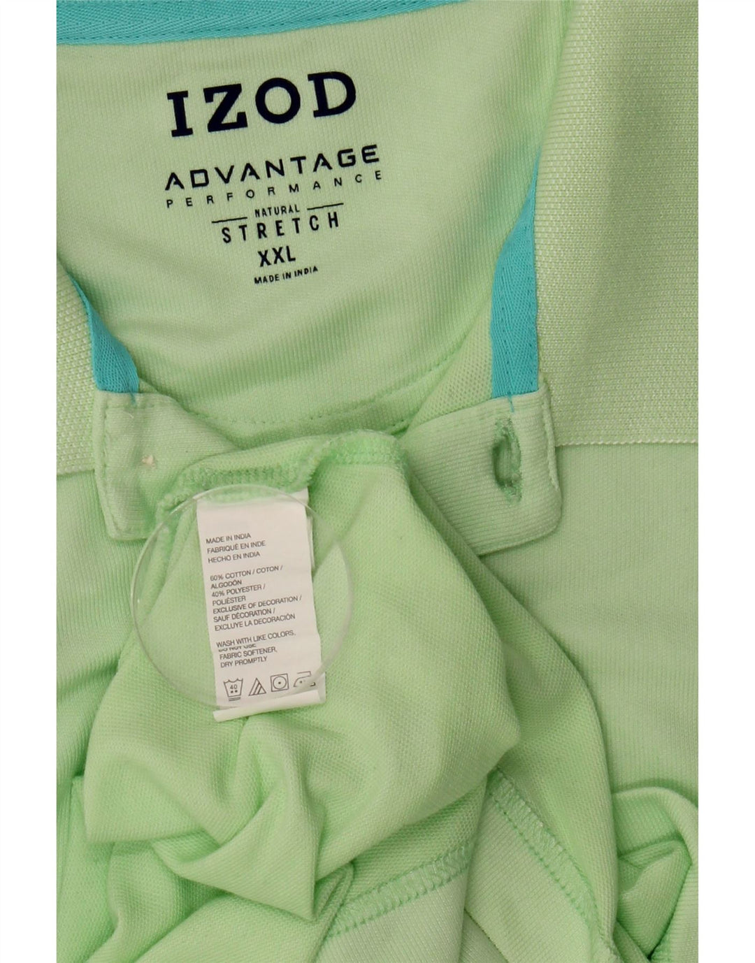 Мужская рубашка поло IZOD 2XL, зеленый хлопок