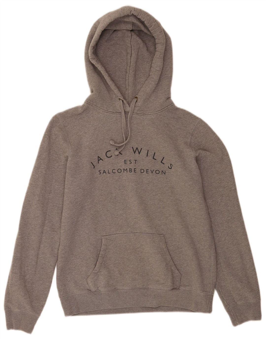 Женский джемпер с капюшоном Jack Wills Salcombe Devon UK 12, средний серый в крапинку