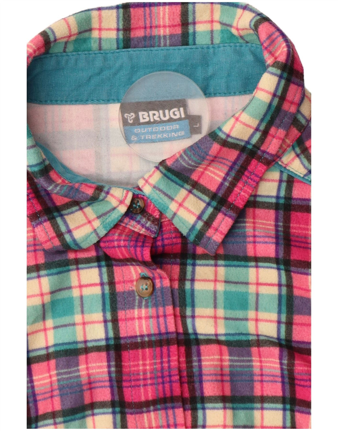 Женская фланелевая рубашка BRUGI UK 14, большая розовая клетка