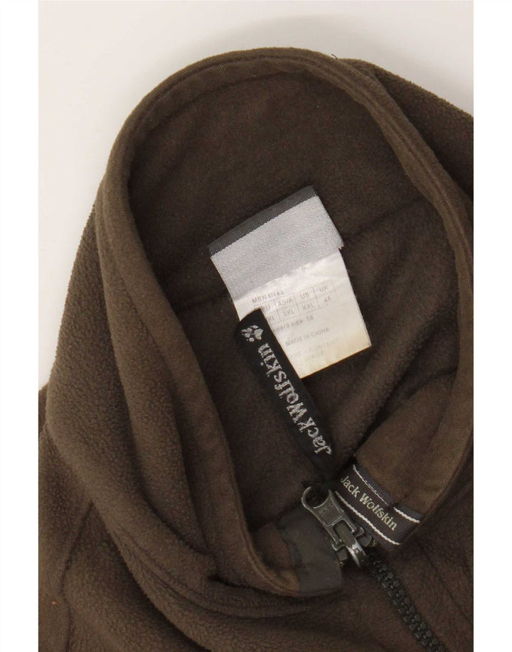 Мужская флисовая куртка Jack Wolfskin UK 48 2XL цвета хаки, полиэстер