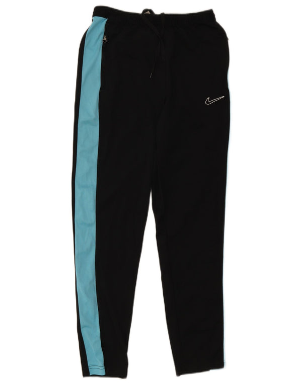 Мужские узкие спортивные брюки Nike Dri Fit, маленькие черные полиэстер с цветными блоками