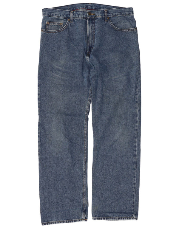 Мужские прямые джинсы Marks & Spencer W36 L31 синие, хлопок