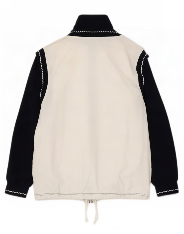 Мужская спортивная куртка Sergio Tacchini, большая белая полиэстер с цветными блоками