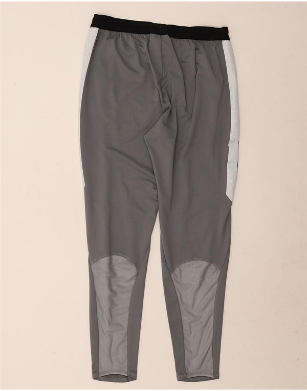 Мужские спортивные брюки Nike Dri Fit, большие серые полиэстер с цветными блоками