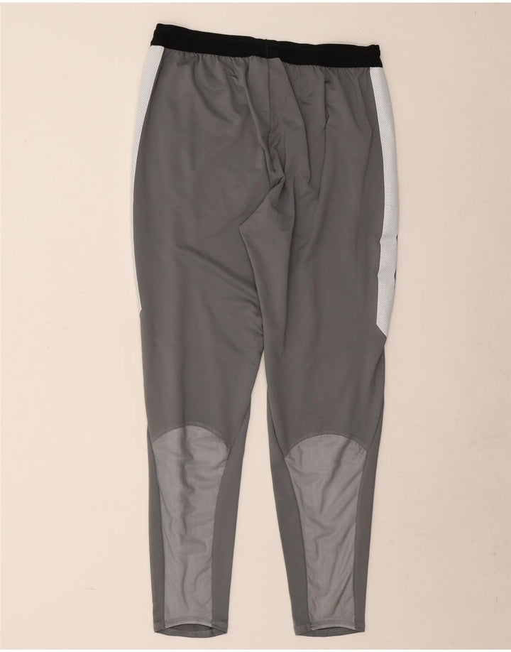 Мужские спортивные брюки Nike Dri Fit, большие серые полиэстер с цветными блоками