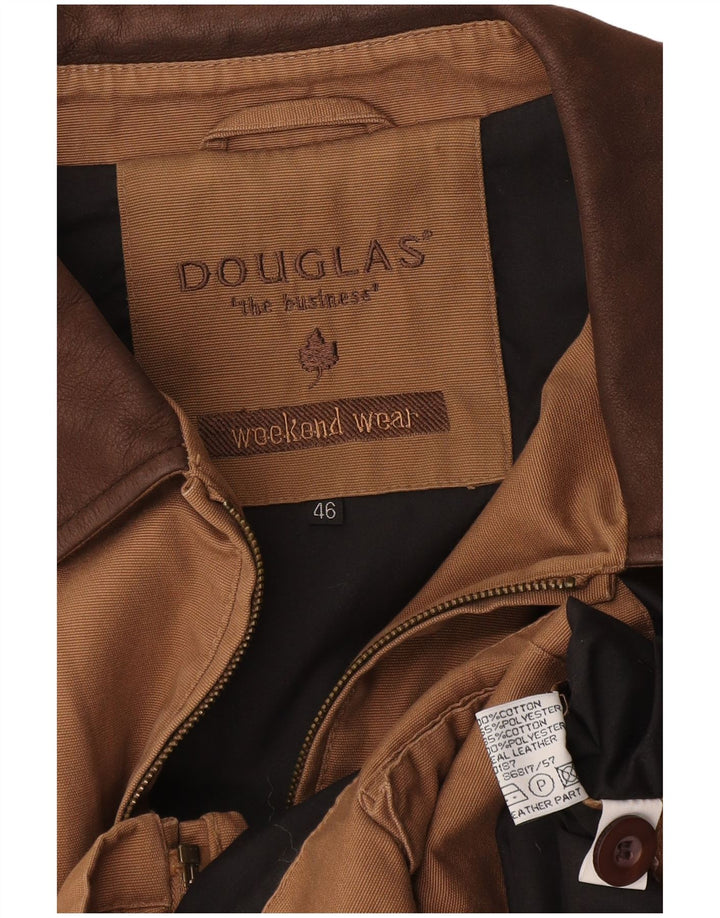 Мужская куртка-бомбер Douglas UK 46 3XL Бежевый хлопок