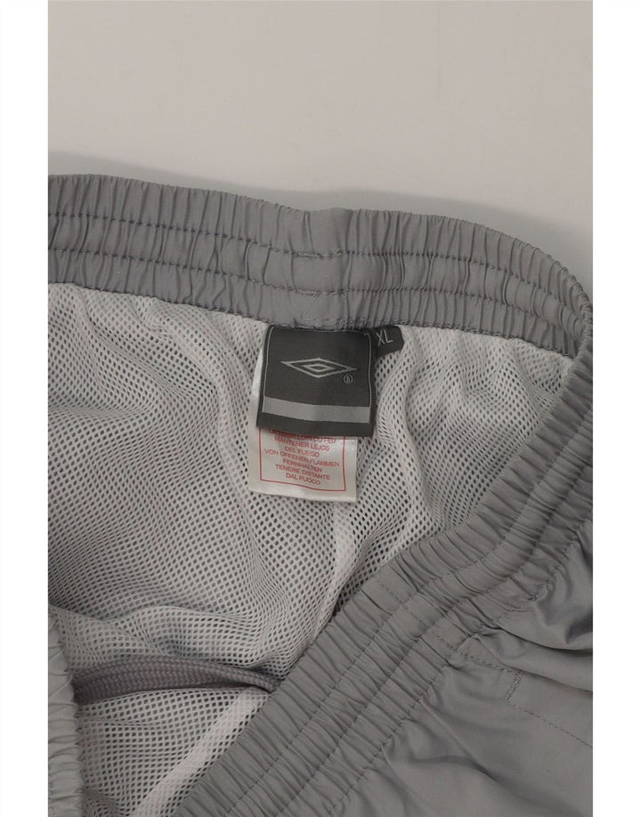 Мужские спортивные брюки Umbro, джоггеры XL, серые, полиэстер с цветными блоками