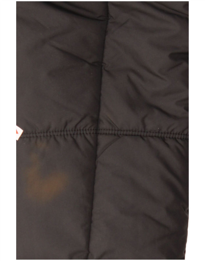 Мужская стеганая куртка с капюшоном JACK WOLFSKIN UK 40, средний черный полиэстер