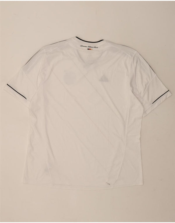 Мужская футболка Adidas Deutscher Fussball Bund 2XL из полиэстера с белой полоской