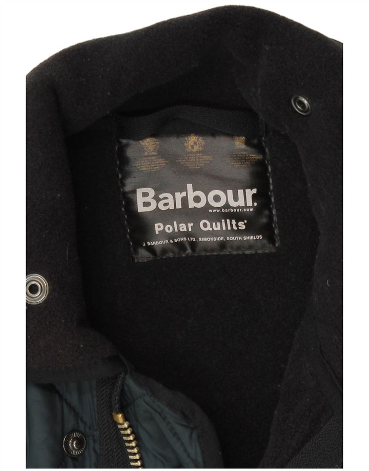 Мужская стеганая куртка Barbour UK 38 средний темно-синий полиэстер