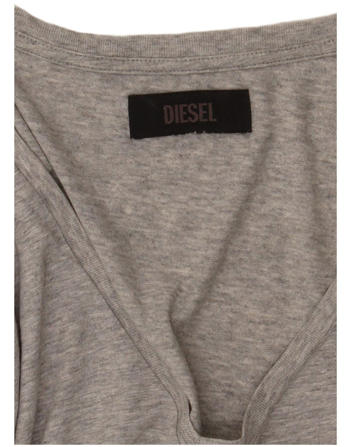 Женская футболка с рисунком Diesel Top UK 16, большая серая