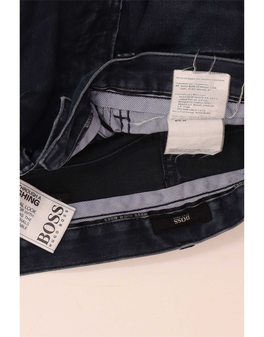 Мужские узкие джинсы Hugo Boss W30 L32 синие, хлопок