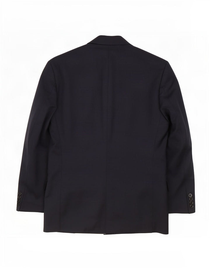 Мужской двубортный пиджак Pierre Cardin UK 38 средний темно-синий