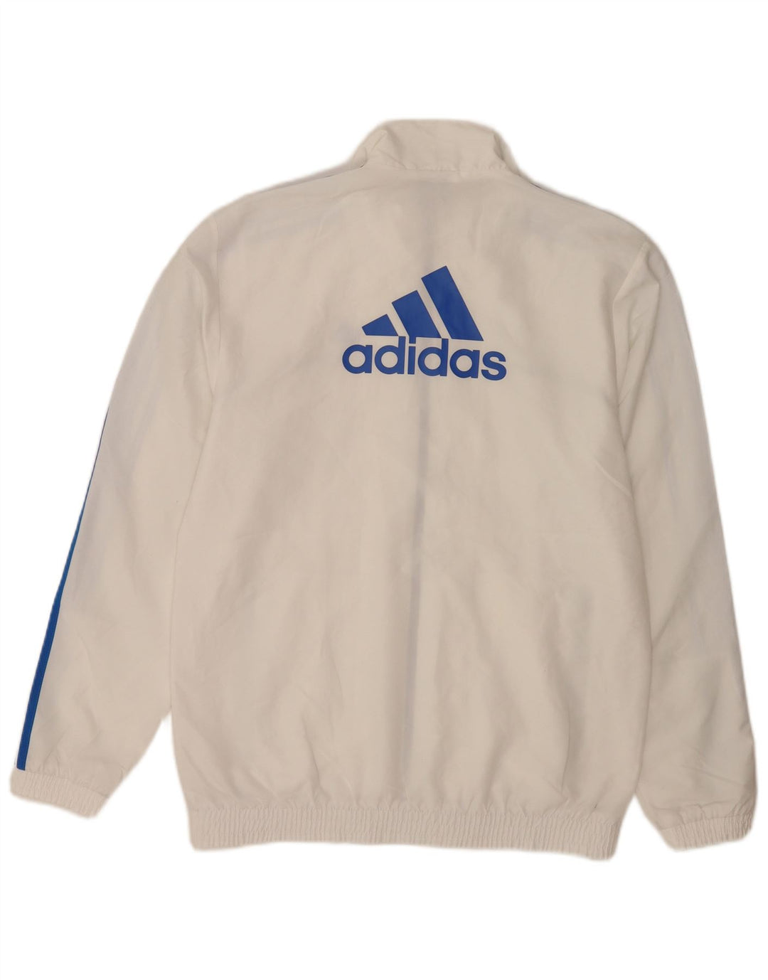 Adidas Мужская спортивная куртка с графическим рисунком UK 36/38 Маленький белый полиэстер