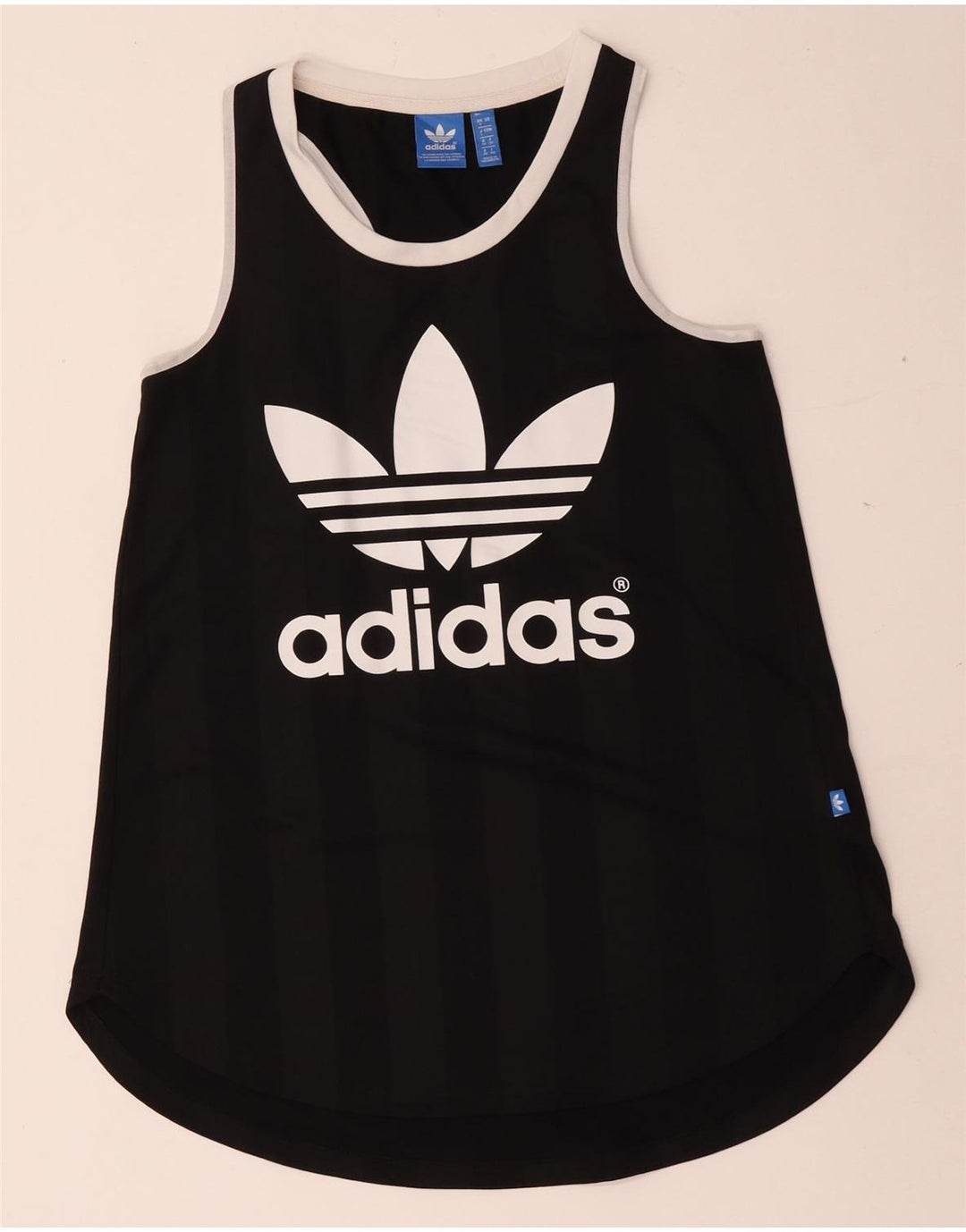 Женский жилет Adidas с графическим рисунком Top UK 8, маленький черный полиэстер