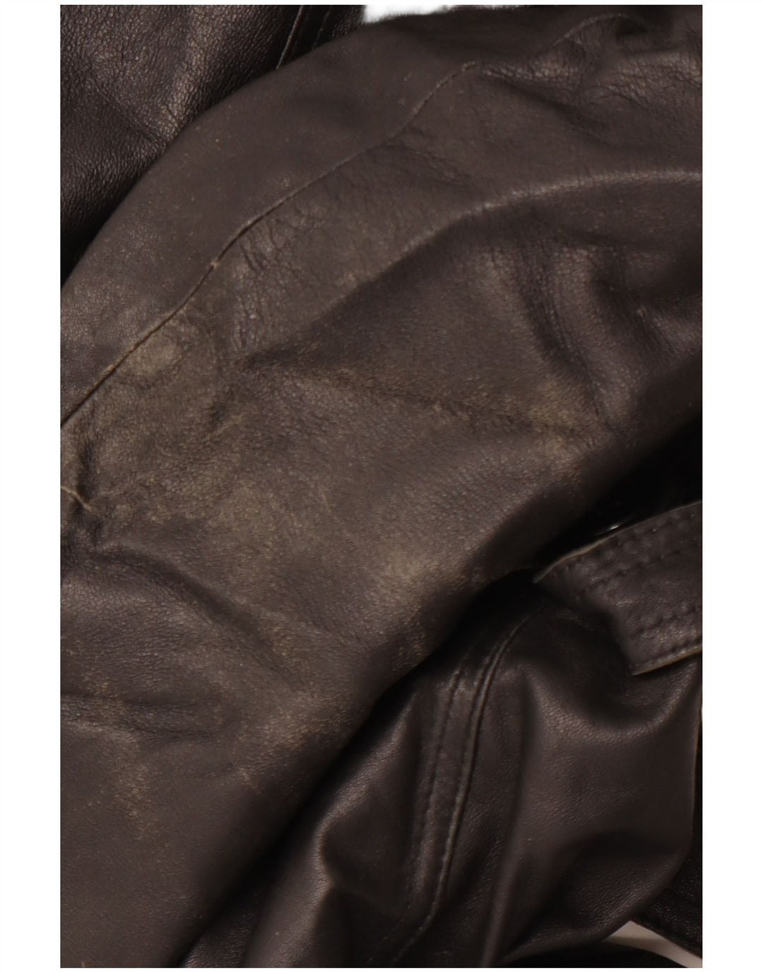 Женское кожаное пальто VINTAGE IT 40 маленькое черное