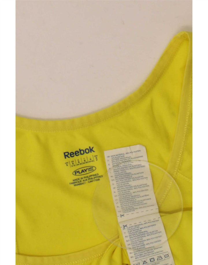 Женский жилет Reebok UK 8/10, маленький, желтый, полиэстер