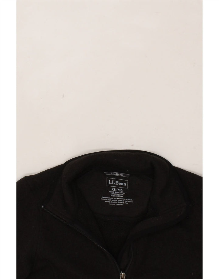 L.L.BEAN Womens Tracksuit Top Jacket UK 6 XS Black Polyester Vintage L.L.Bean and Second-Hand L.L.Bean from Messina Hembry 