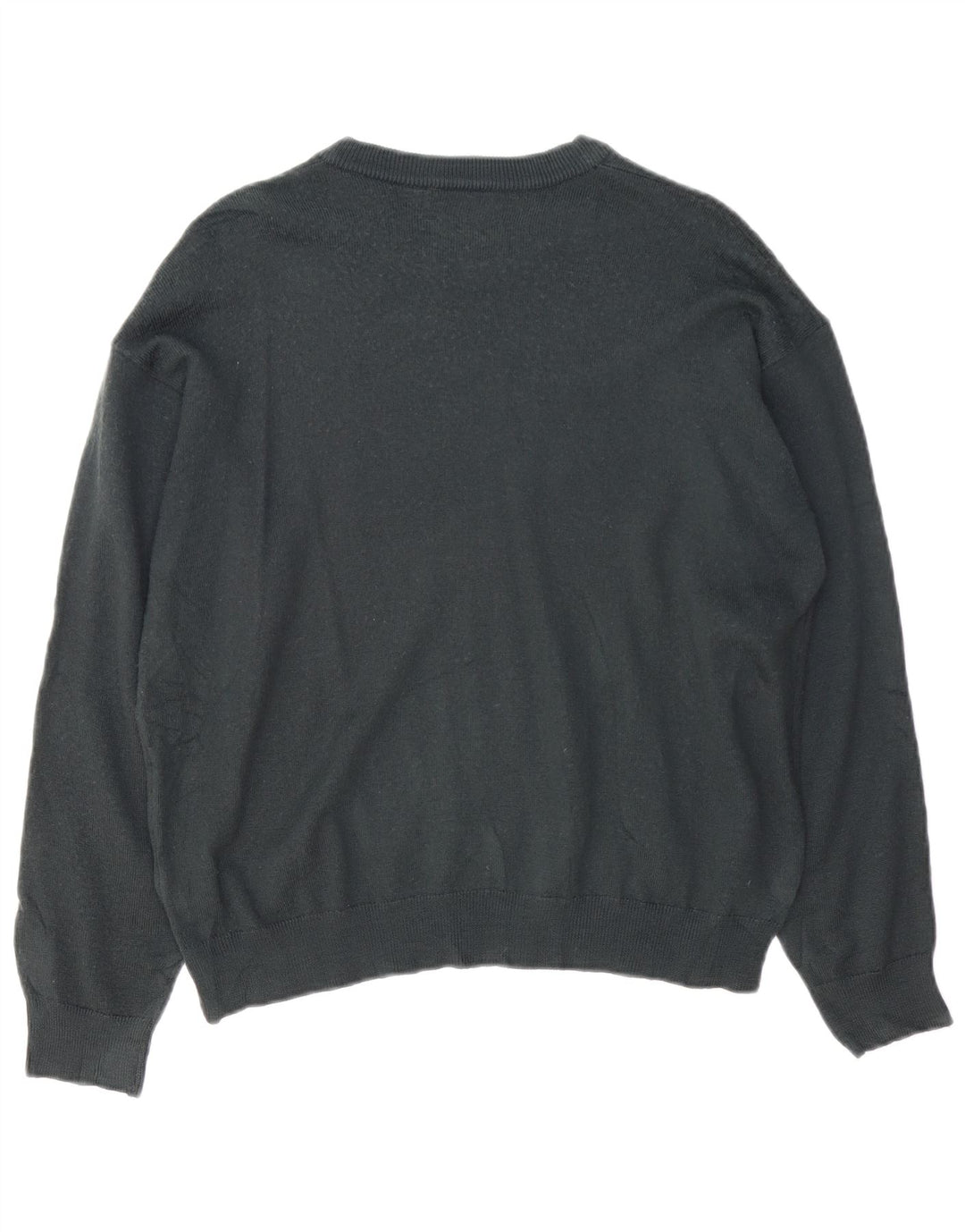 Мужской джемпер с вырезом «лодочка» LACOSTE, размер 4, средний, черный, шерсть