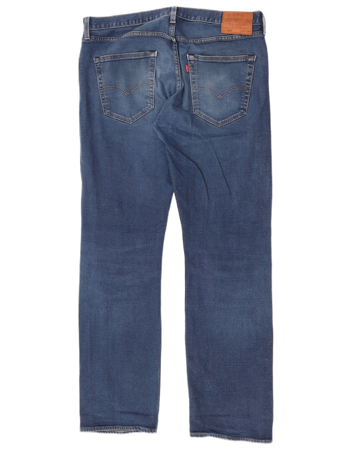 Мужские прямые джинсы Levi's 501 W36 L32 синие, хлопок