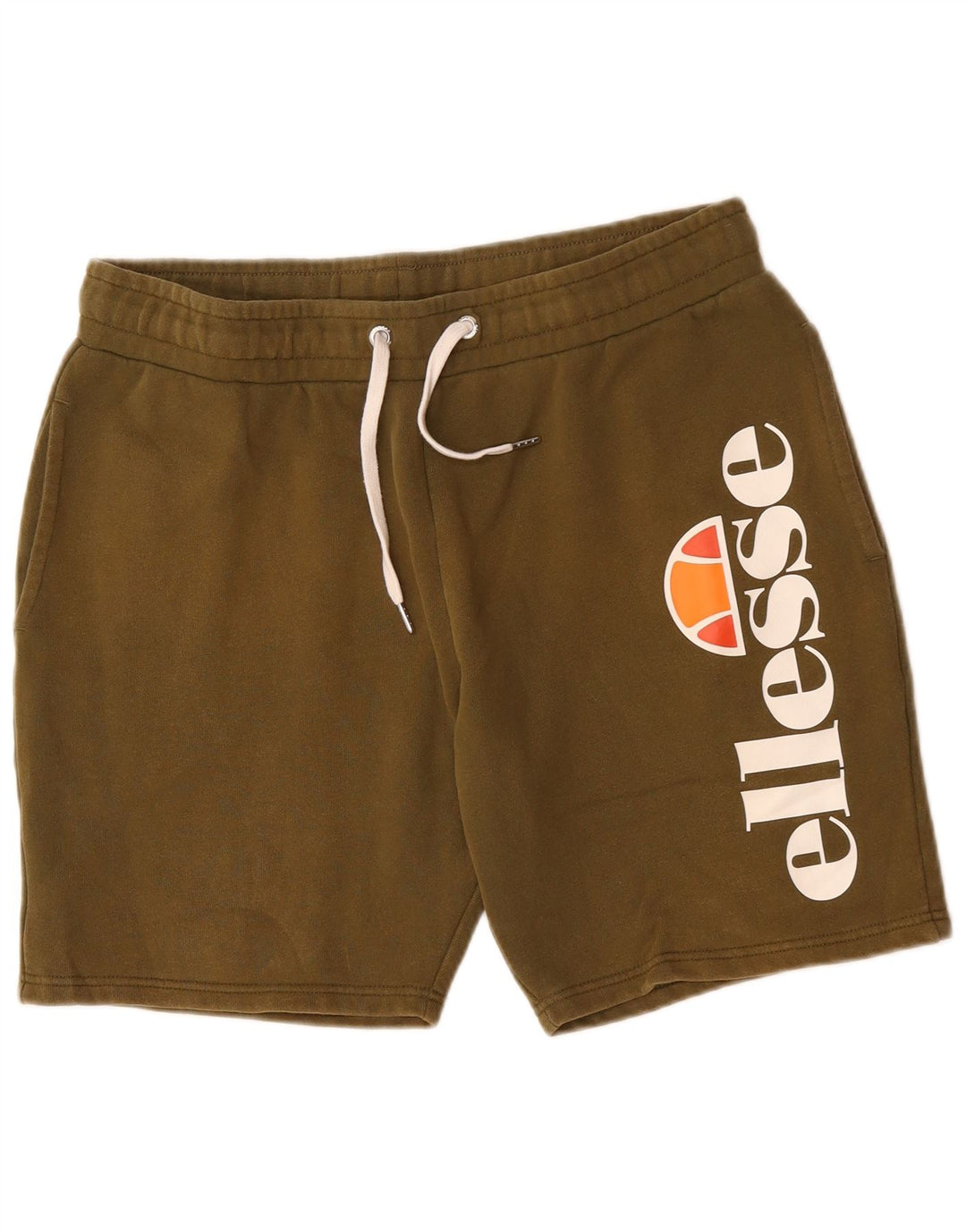 Мужские спортивные шорты Ellesse с рисунком, большой размер, цвет хаки, хлопок