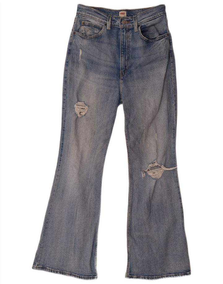 Женские расклешенные джинсы Levi's W28 L29, синий хлопок